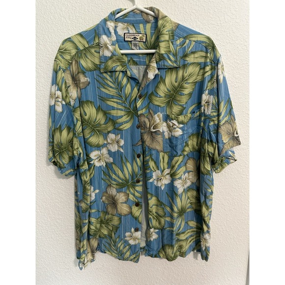 Carribean Joe Other - Vintage Carribean Joe‎ Button Up Shirt Men's L Beach, Vacation, Resort Wear